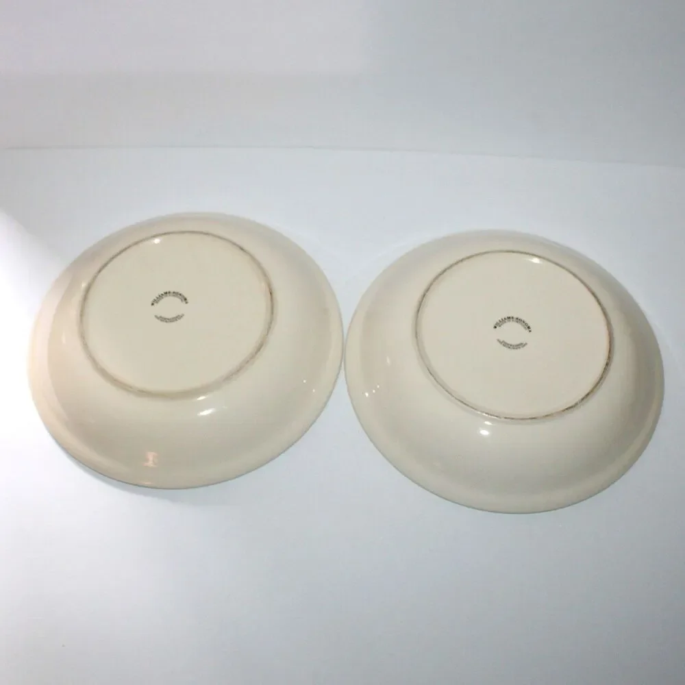 Williams Sonoma Herbs & Vegetables 2 Pasta Bowls plate Fennel Artichoke